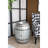 22.5X22.5X26 Inches Drum Side Table With Removable Lid And Galvanized Gray Finish, Rustic Design For Aesthetic, Ideal Various Decor Styles In Gray, Inches, Storage Tray, Adds Character To Shabby -