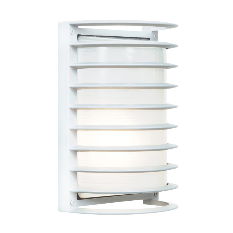 Luminaire à cloison d'extérieur H 10,5 po Kling, DEL, Blanc