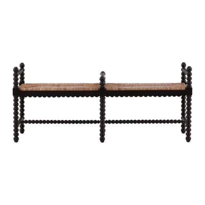 Emmalee Wood Bench by Rosecliff Heights