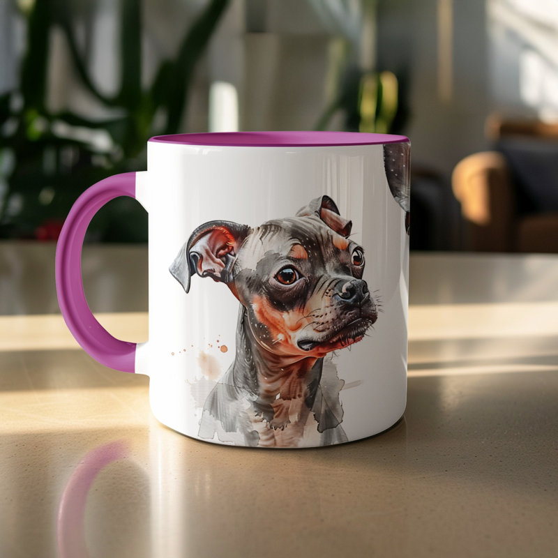 Ceramic Coffee Mug, Purple, 3