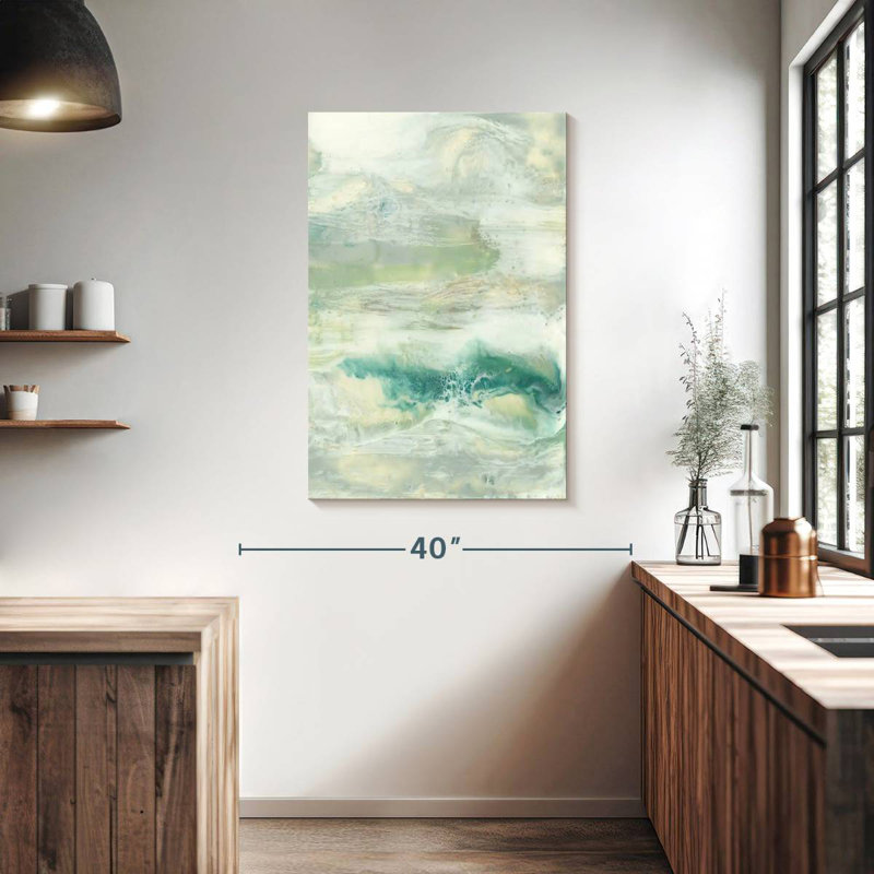 Avery Serene Seafoam I, 39" H x 26" W