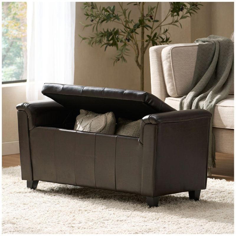 ALDEN ARMED STORAGE BENCH