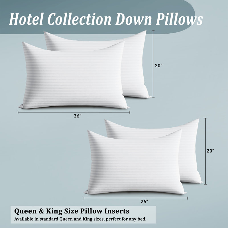 KING SIZE BED PILLOWS (SET OF 2), KING