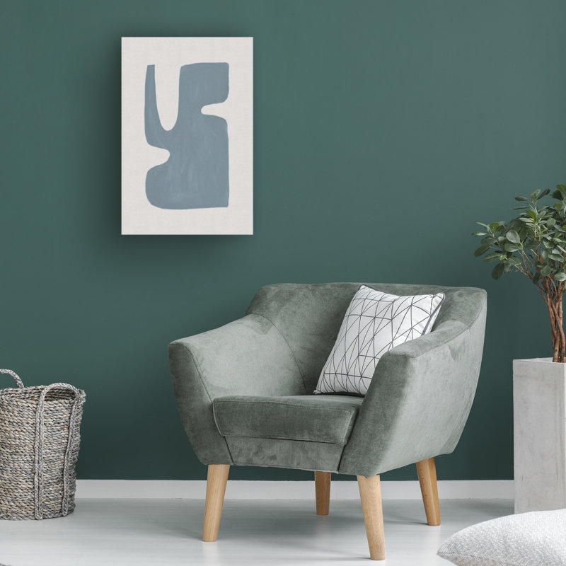 Art sur toile «Bachelor Orara Studio Mid Century Blue I», H 30 po x l 47 po