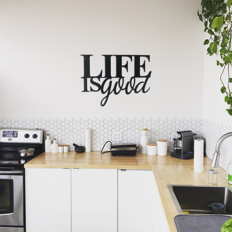Life Is Good Wall Décor, 16" H x 22" W x 0.06" D