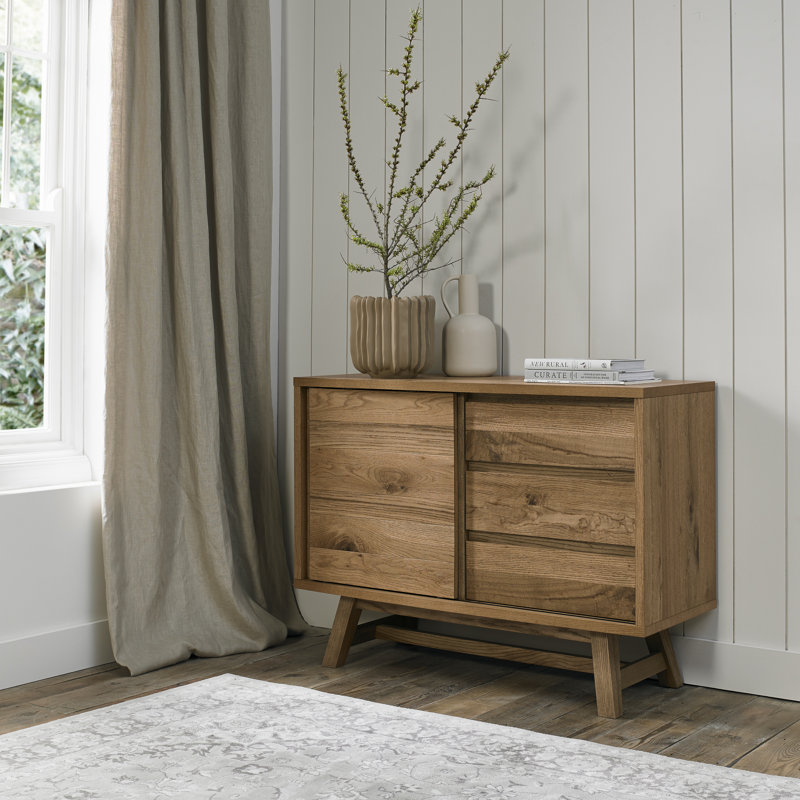 Mercie 116cm Sideboard, Rustic Oak