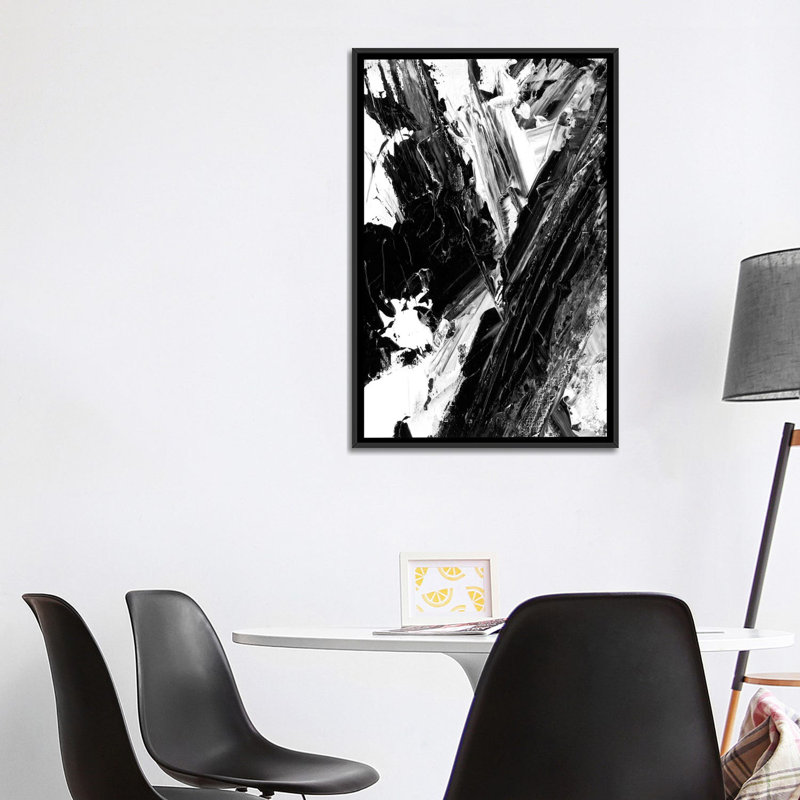 « sporadique ii » par éthan harper-impression, Toile avec cadre noir, H 48 po x l 32 po x P 1,5 po