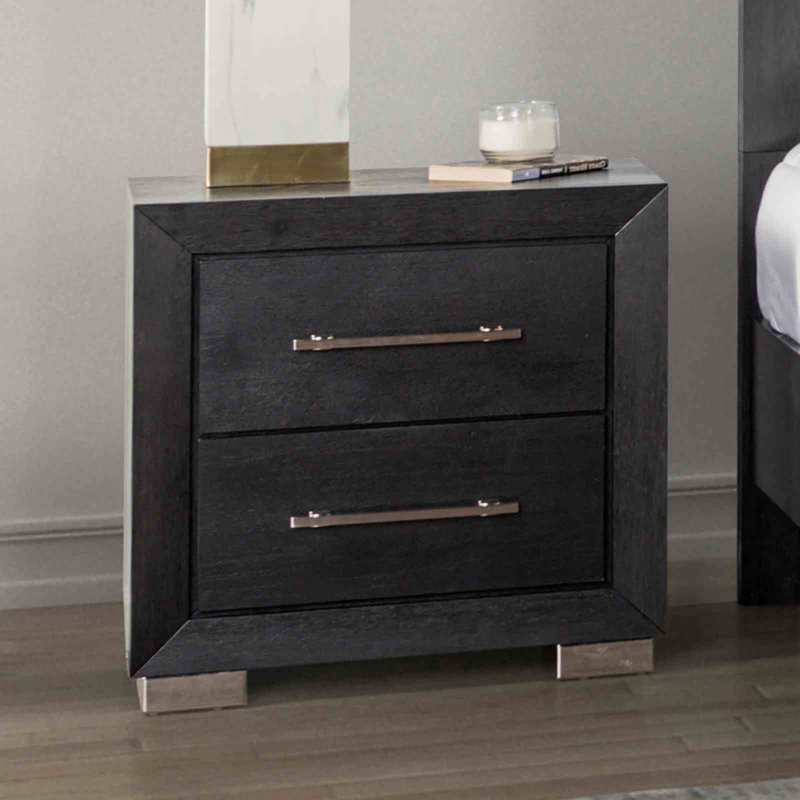 Table de chevet de style contemporain avec ports USB, table de chevet