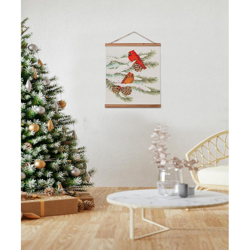 Décoration murale Winter Cardinals