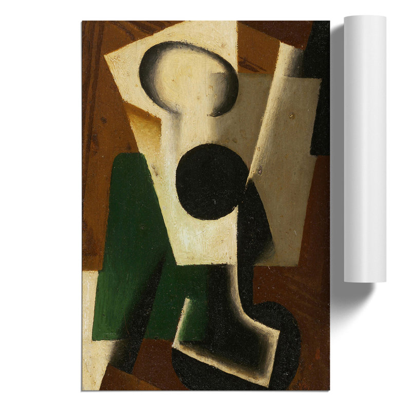 Still Life With A Glass by Juan Gris - No Frame Painting, 59cm H x 42cm W x 0.1cm D