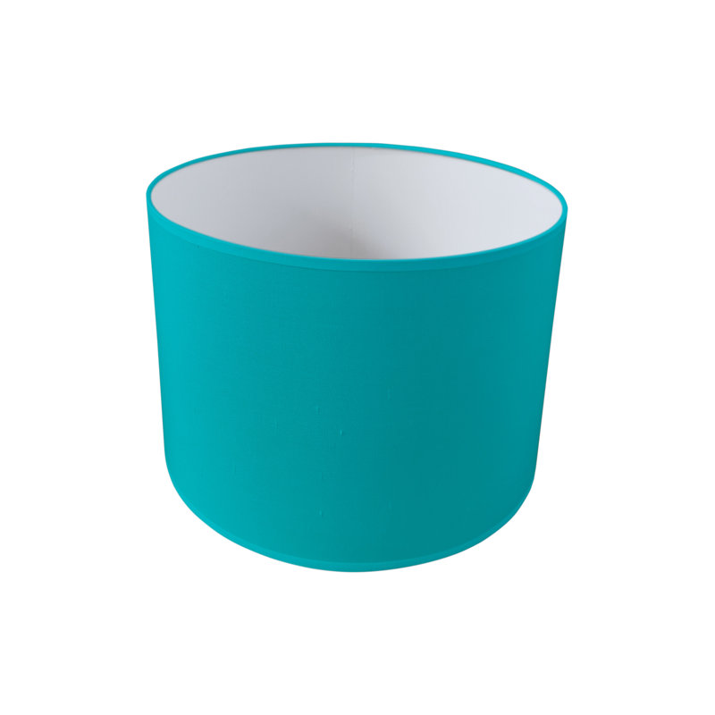 Silk Drum Lamp Shade ( Uno ), Capri, 27cm H x  45cm W x 45cm D