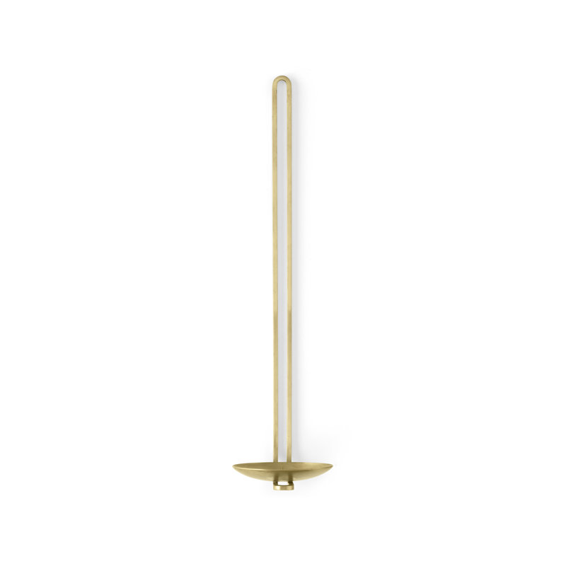 Clip Wall Sconce, Brass, 7.8" H x 3.9" W x 4.7" D