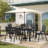Outdoor Dining Armchair Black (Set Of 6)