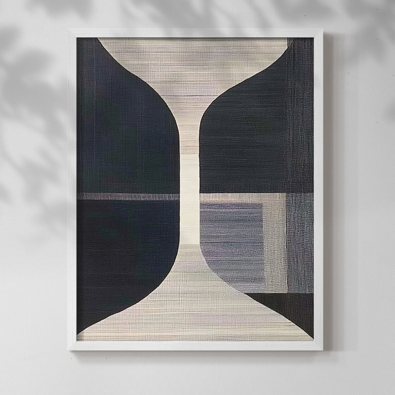 "ABSTRACT Series DCL XXVII" par J Paul, Blanc / Blanc, H 11 po x l 9 po