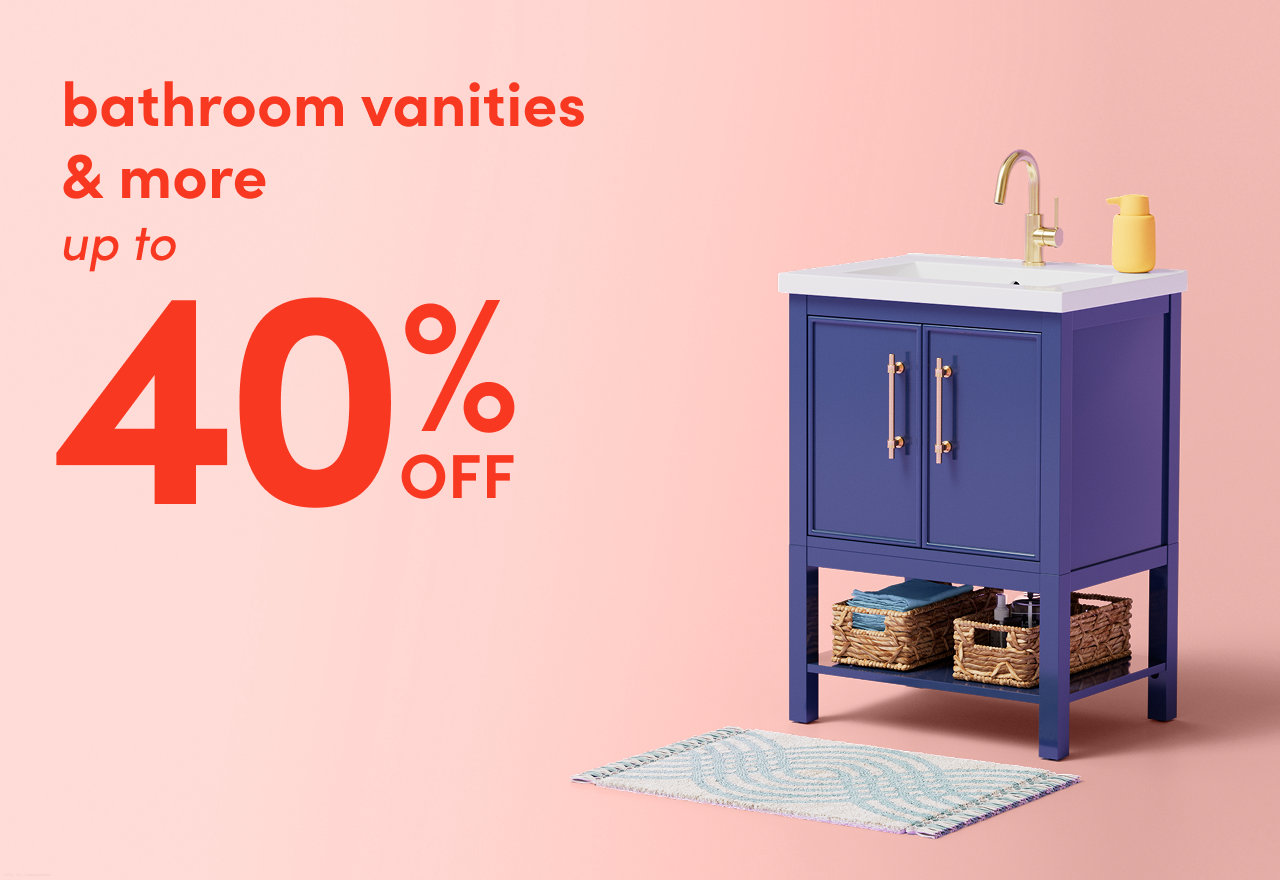 bathroom vanities & more on sale