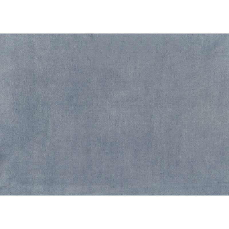 Chaise d'appoint moderne en velours 1pc, Bleu gris