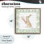 Bouquet de lapin sur cadre flottant vert argyle, design par Lee Ann Sanders-395832921-395832927