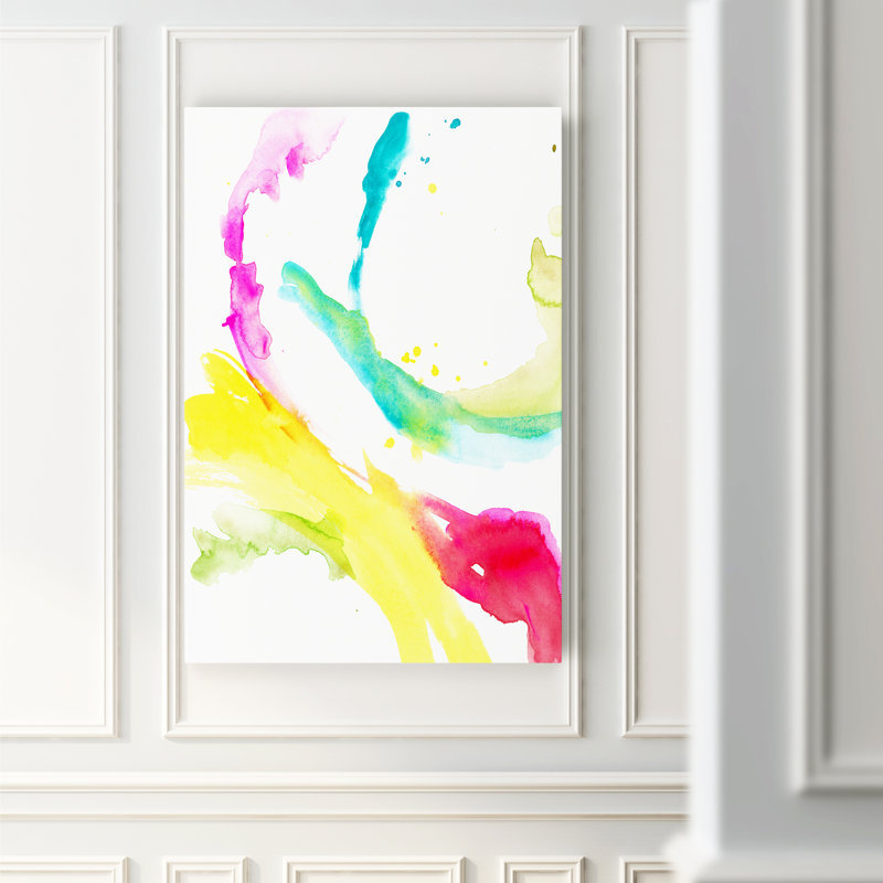 « saturée splash ii », impression sur toile, H 12 po x l 8 po x P 1 po, Toile tendue