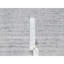 2 pi x 3 pi blanc givré, motif Striae moderne uni, tissé à la main, velours doux, laine naturelle, tapis, tapis oriental
