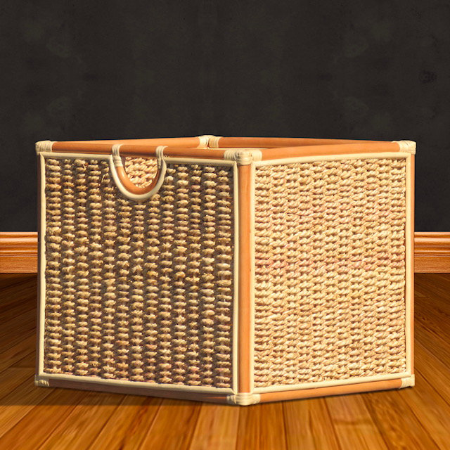 Panier en bois massif Broady