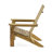 Foldable Chair , Made Of Rich Wood, For Outdoor Relaxation, 37.74 In. High, Weathered Steel Finish, Natural Color Chair, Wood Construction, Deck Seating, Height, 31.82 Width, 29.86 Depth, Folding-740021466