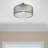 Haney Linen Blend Semi Flush Mount-1297012550-1297012557