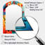 Orange Blue Geometry Unleashed IV - Orange Arch Wall Mirror Decor-346589162