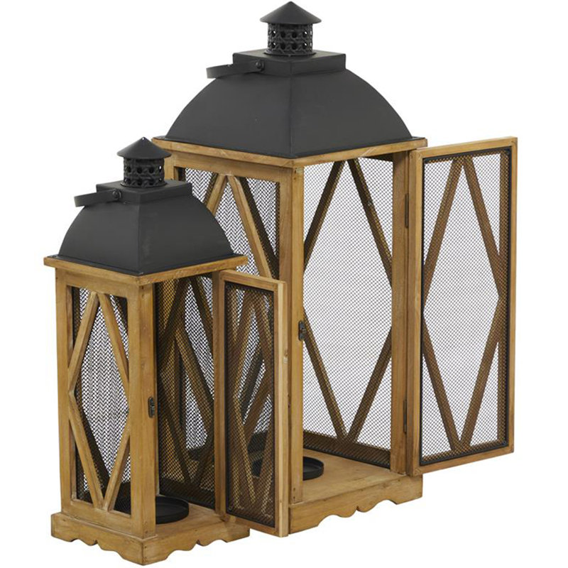 Babbin Decorative Lanterns 2-Piece Set