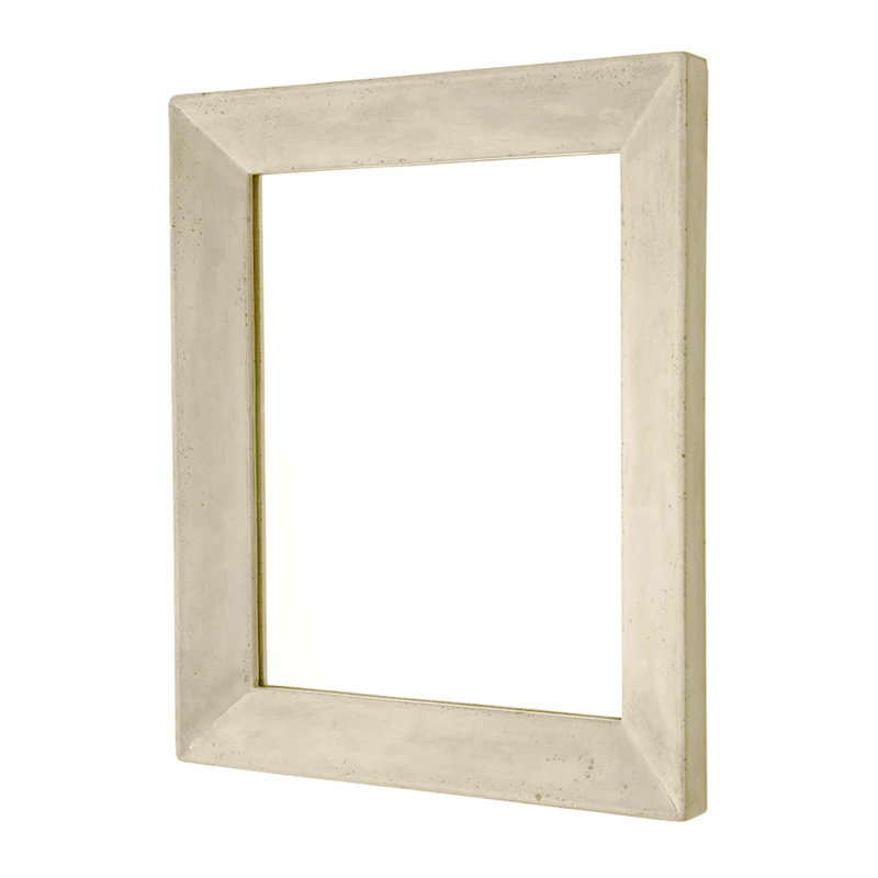 Portola Modern & Contemporary Beveled Bathroom / Vanity Mirror, 26" x 22", Sand