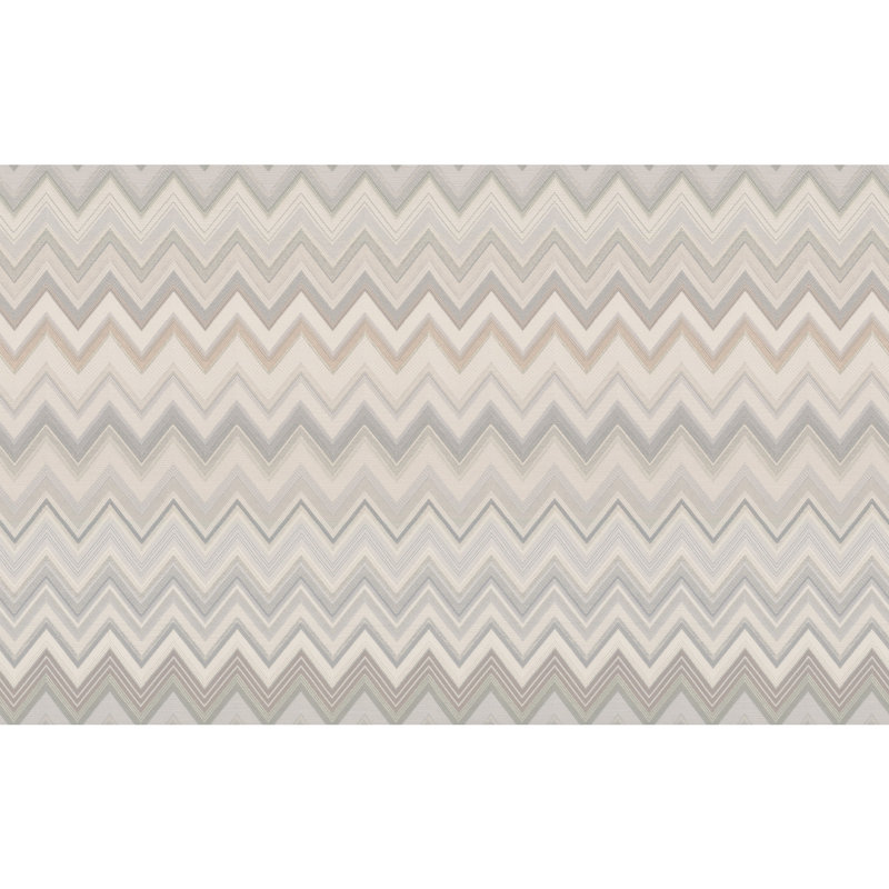 Double rouleau Missoni 4 Happy Zig Zag, gris