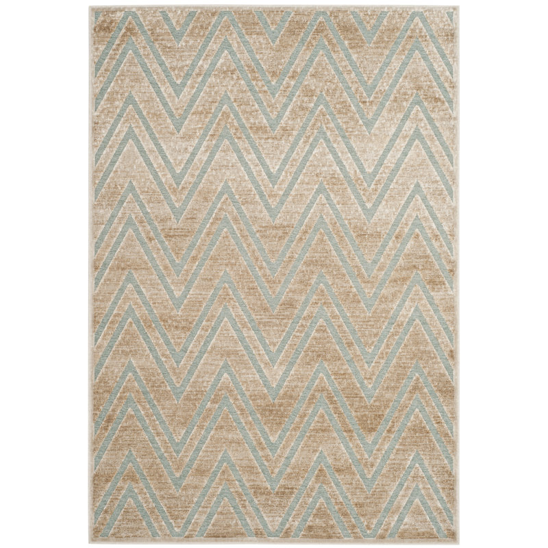 Vernie Chevron Area Rug, Rectangle 160 x 229 cm