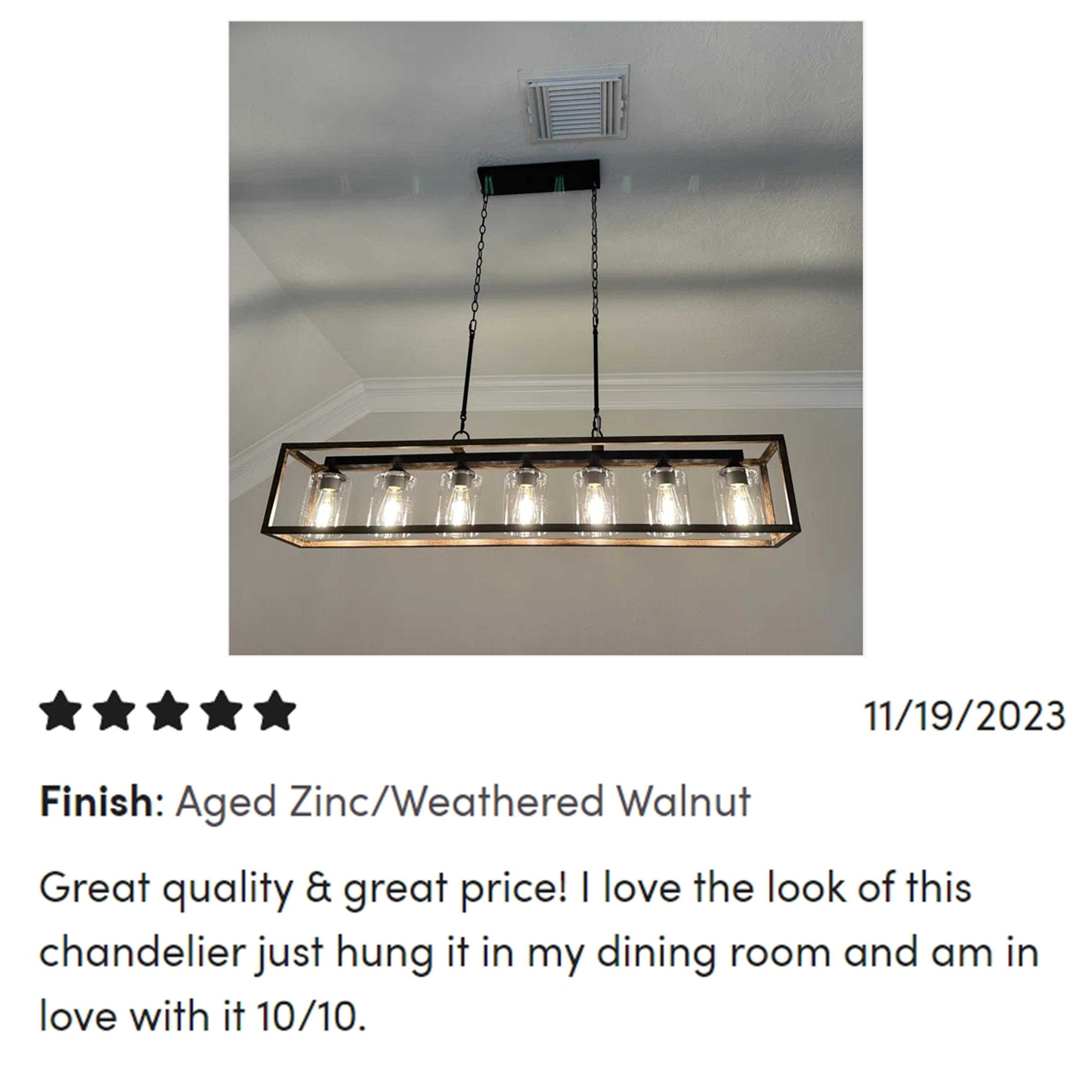 Steelside™ Elutheria 7 - Light Dimmable Kitchen Island