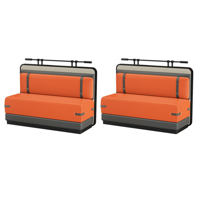 Hot Pot Restaurant Cafe Dessert Shop Bench Faux Leather Upholstered Bench