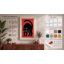 Silhouette Cat Mid-Century - Wrapped Canvas-10606412-10606452