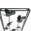 Ensemble de 2 panneaux muraux en métal Lark Manor ™ Blooming Flowers, bleu fer, 32 pouces, parfait pour toute pièce