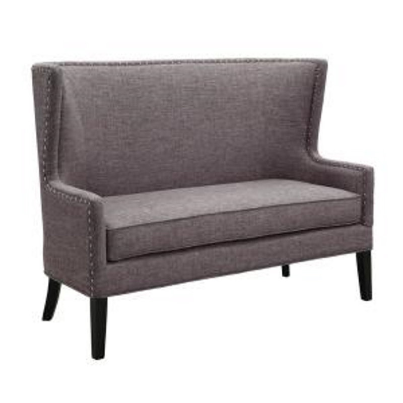 Danielle Upholstered Bench, Gray