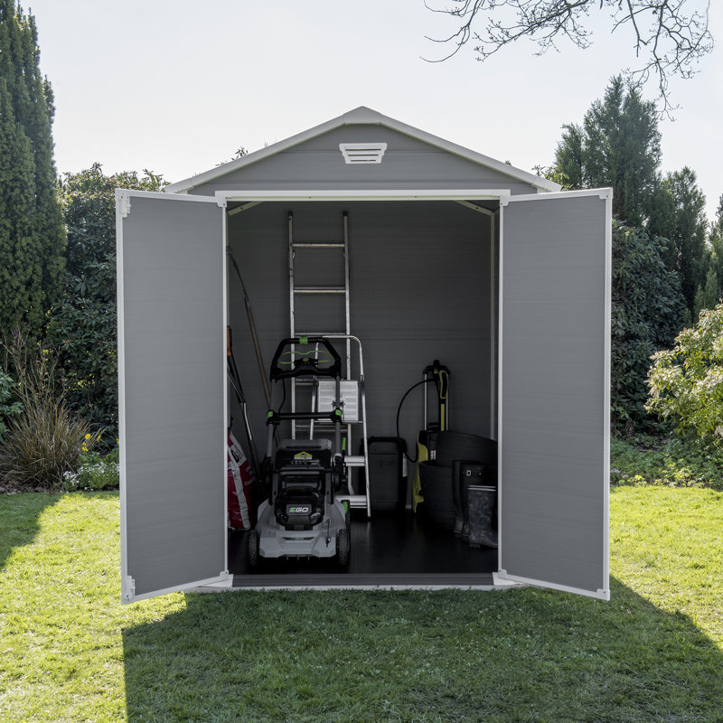 Keter Manor 6 ft. W x 8 ft. D Apex Outdoor Garden Shed