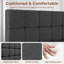 Size Modern Upholstered Bed Frame with Adjustable Square Tufted Headboard-93363910-99170190