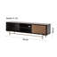 Crédence de rangement en bois massif rétro 86,6 po