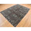 Tapis oriental en laine pure noué à la main 6 pi 8 po x 9 pi 9 po brun taupe CE8549F68C25494FB843CD584156A3DB