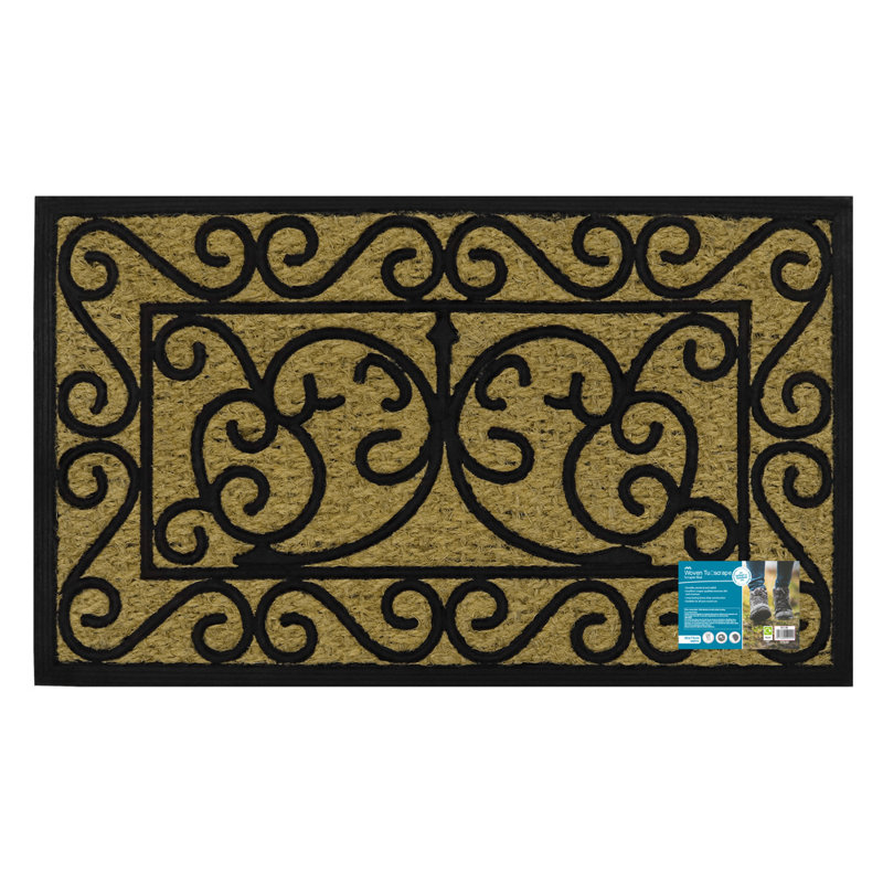 Non-Slip Geometric Outdoor Doormat