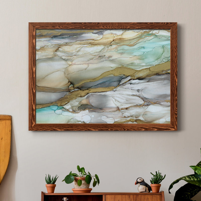 Verre marbré II - reproduction d'art sur toile, H 31,5 po x l 23,5 po x P 1,5 po, Érable