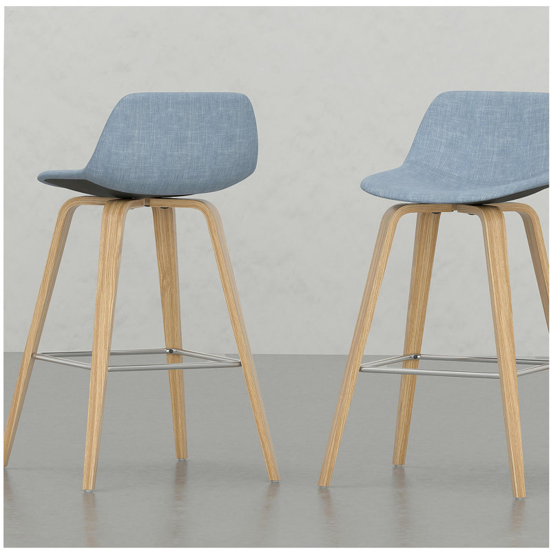 Tabouret de bar Harvard (ensemble de 2 pièces), Bleu
