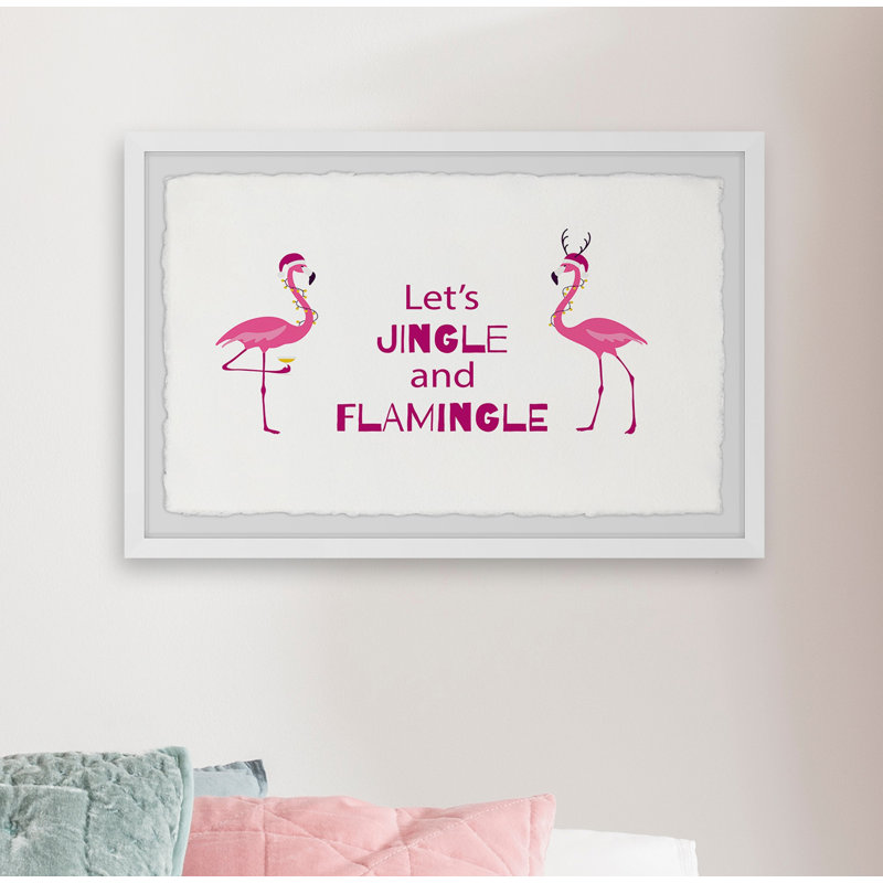 Let's Jingle - Single Picture Frame Print, 61cm H x 91cm W x 3.81cm D