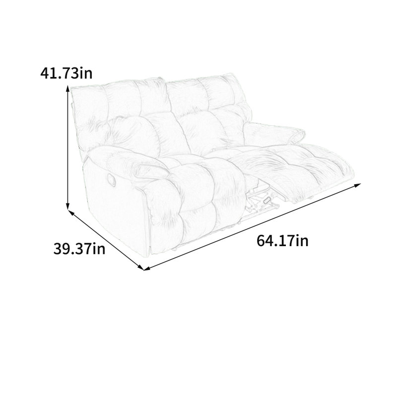 Fauteuil inclinable ergonomique en flanelle de luxe, Beige