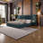 King Size Upholstered Platform Bed with Headboard, Built-in Nightstands & Adjustable Lamps-109949492
