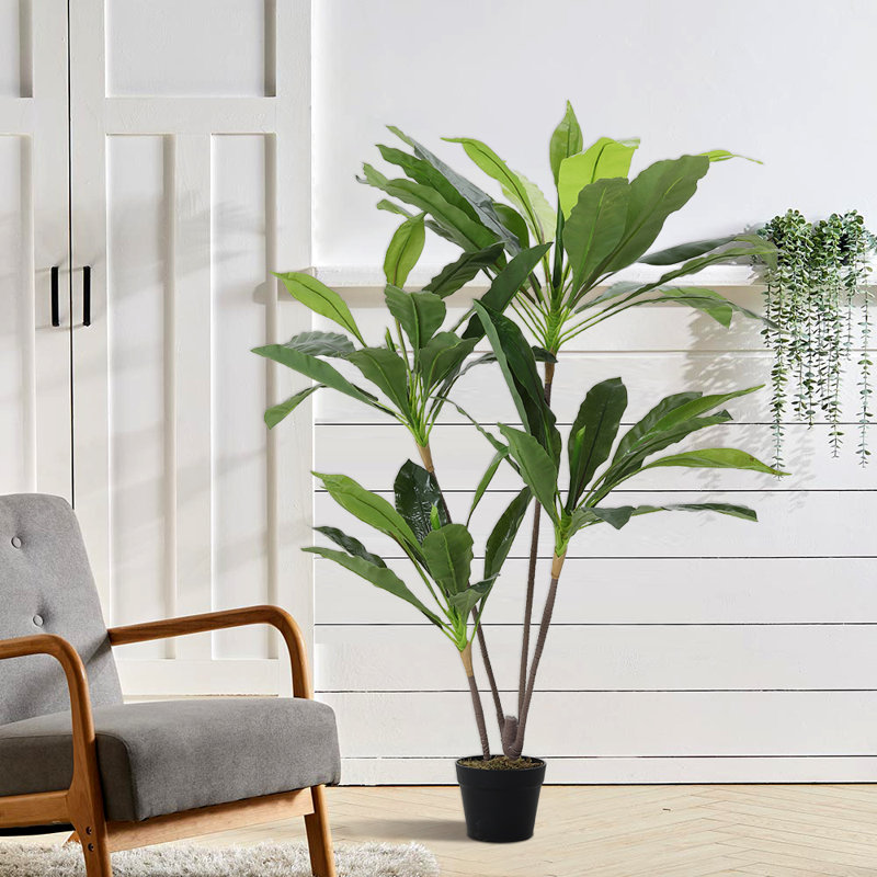 Livingandhome Large Indoor Artificial Potted Tree