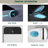 Smart Toilet Bidet With Auto Open/Close - Foot Sensor, Led Screen, Warm Water, White Modern Bathroom Seat, Night Illumination Feature,