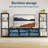 TV Stand Dresser for 75 Inch TV, Large Entertainment Center with Fabric Drawers & 4-Tier Storage Shelves-762818739