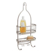 Brushed Nickel Newcastle Two-Tier Shower Caddy in 2023